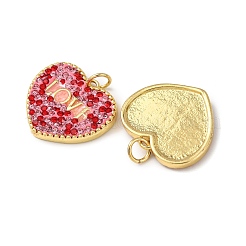 Brass Rhinestone Pendants&nbsp;KK-C143-39G-02