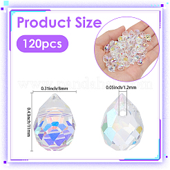 120Pcs Electroplated Glass Beads&nbsp;GLAA-SP0001-85