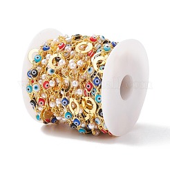Brass Ring & Horse Eye Link Chains&nbsp;CHC-P009-19G