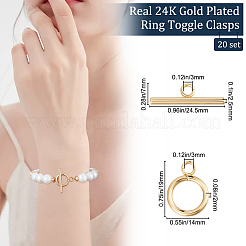 20Pcs 304 Stainless Steel Toggle Clasps&nbsp;STAS-BBC0003-13