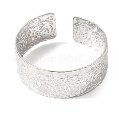 21.5MM 304 Stainless Steel Textured Cuff Bangles for Women&nbsp;SA-CBA37BC-26P