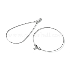 75Pcs 5 Styles 304 Stainless Steel Wire Pendants&nbsp;FIND-FS0002-25