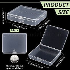 Plastic Bead Containers with Hinged Lid&nbsp;AJEW-WH0479-92B