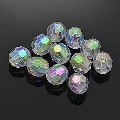 Eco-Friendly Transparent Acrylic Beads&nbsp;TACR-H003-2