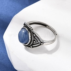 Natural Kyanite Finger Rings&nbsp;RJEW-A084-06AS-10