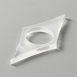 Transparent Acrylic Thumb Bookmark&nbsp;OFST-WH0002-13C