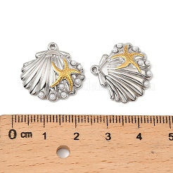 304 Stainless Steel Pendants&nbsp;STAS-T068-77GP