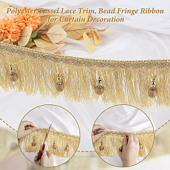 6M Polyester Tassel Lace Trim&nbsp;OCOR-OC0001-51C