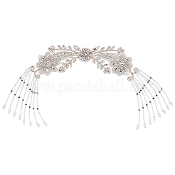 1Pc Glass & Alloy & Polyester Appliques&nbsp;DIY-FG0010-46