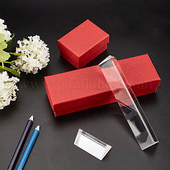 2Pcs 2 Style  Glass Triple Prism&nbsp;GLAA-GA0001-16