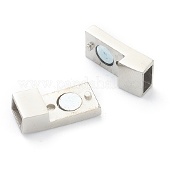 Tarnish Resistant 316 Surgical Stainless Steel Magnetic Clasps with Glue-in Ends&nbsp;STAS-G241-17P