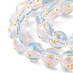 Transparent Glass Beads Strands&nbsp;LAMP-F029-01B