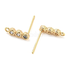Brass Stud Earring Finding&nbsp;KK-L208-53G