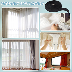 Polyester Folding Curtain Tape&nbsp;DIY-WH0504-721