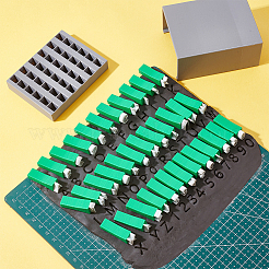 Plastic Uppercase Letter Clay Stamp Sets&nbsp;DIY-WH0750-114B