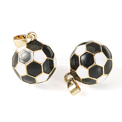 2Pcs Brass Enamel Charms&nbsp;KK-TA0008-66