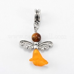 Lovely Wedding Dress Angel Alloy European Dangle Large Hole Pendants&nbsp;PALLOY-JF00002