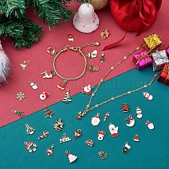 38Pcs Christmas Alloy Enamel Pendants&nbsp;JX266A