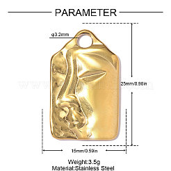 304 Stainless Steel Pendants&nbsp;SA-OY002-10G