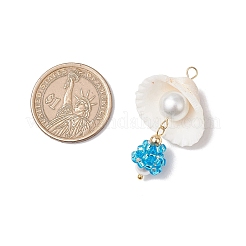 Marine Organism Glass Pendants&nbsp;PALLOY-MZ00700-03