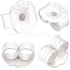 6 Pairs 925 Sterling Silver Friction Ear Nuts&nbsp;STER-BBC0009-59