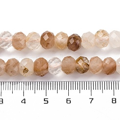 Natural Red Hematoid Quartz/Ferruginous Quartz Beads Strands&nbsp;G-K380-A04-01