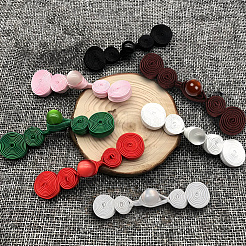 12Pcs Polyester Resin Cheongsam Buckle for Chinese Formal Dress&nbsp;DIY-CY0001-86D