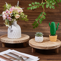Round Wood Display Riser Stands for Jewelry&nbsp;AJEW-WH0410-235