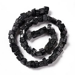 Natural Black Tourmaline Beads Strands&nbsp;G-F719-19