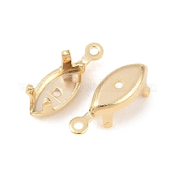 Brass Sew on Prong Settings&nbsp;KK-C163-11G
