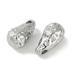 Brass Micro Pave Cubic Zirconia Charms&nbsp;KK-P283-27B-P