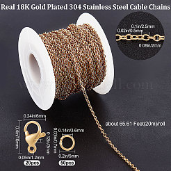DIY Chain Bracelet Necklace Making Kit&nbsp;DIY-BBC0001-22