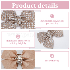 4Pcs Rhinestone Shoe Buckle Clips&nbsp;FIND-FG0003-13B