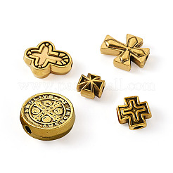 100Pcs 10 Style Tibetan Style Zinc Alloy Beads&nbsp;FIND-CD0001-38