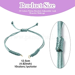 10Pcs Adjustable Nylon Thread Bracelets Making&nbsp;AJEW-YW00001
