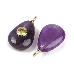 Natural Amethyst Pendants&nbsp;G-H322-01G-01