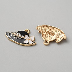 10Pcs Alloy Enamel Pendants&nbsp;ENAM-CJC0010-113B-04