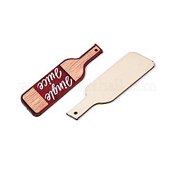 UV Single Face Printed Wood Pendant Decorations&nbsp;WOOD-N020-39