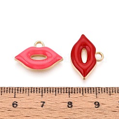 Alloy Enamel Pendants&nbsp;PALLOY-T092-29G