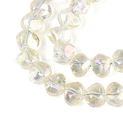 Electroplate Transparent Glass Beads Strands&nbsp;EGLA-N017-05A-A02