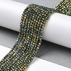 Electroplate Glass Beads Strands&nbsp;GLAA-H021-01A-FP05
