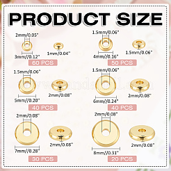 240Pcs 6 Styles Brass Beads&nbsp;KK-ME0001-69G