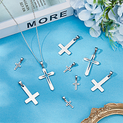 12Pcs 3 Styles 304 Stainless Steel Pendants&nbsp;STAS-BBC0007-24