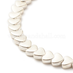 Alloy Heart Beaded Stretch Bracelet for Women&nbsp;BJEW-JB07722-02