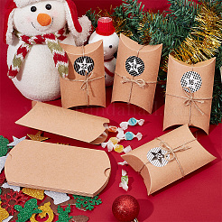 24Pcs Foldable Cordboard Paper Pillow Boxes&nbsp;CON-WH0089-04