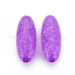 Transparent Crackle Acrylic Beads&nbsp;CACR-S010-01