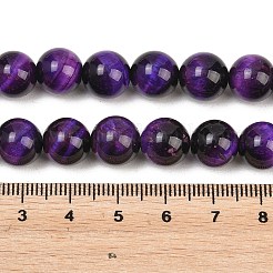Natural Tiger Eye Beads Strands&nbsp;G-S259-03A-10mm