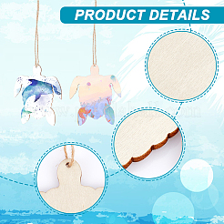 30Pcs Unfinished Poplar Wood Cutouts&nbsp;WOOD-AR0001-22