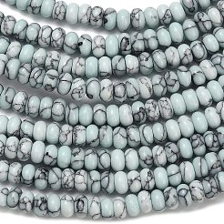 Synthetic Turquoise Beads Strands&nbsp;G-L635-A10-4x2mm-03
