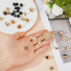 15 Bags Star with Word I Tried Alloy Lapel Pin Back Brooches for Backpack Clothes&nbsp;JEWB-DC0001-38LG